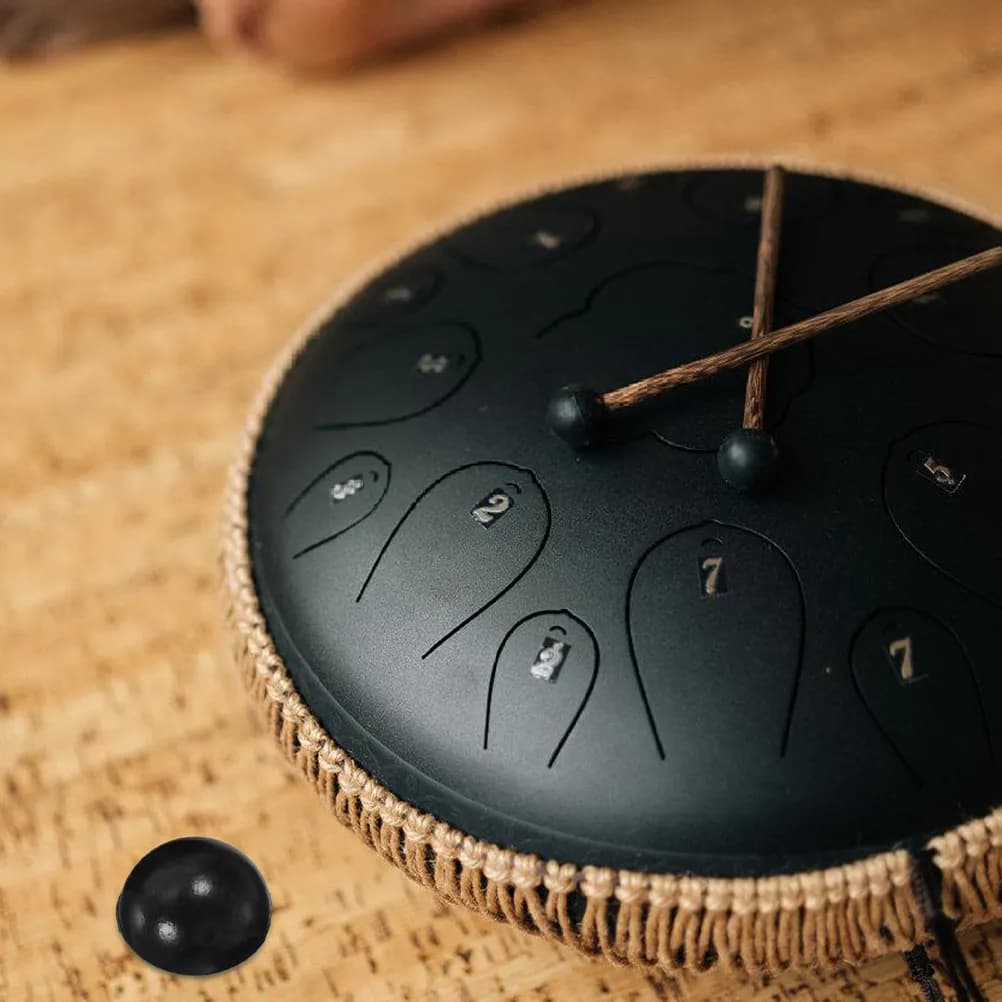12 cuscinetti in silicone per tamburo etereo, tappi per piedi, riduzione del rumore, assorbimento degli urti, supporto per tamburo per musicisti