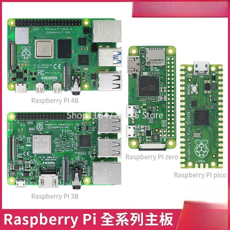 Suitable for Raspberry Pi 4th generation B-type 4B 4GB/8GB Development Card Zero2W/PICO W Microcomputer LINUX Motherboard