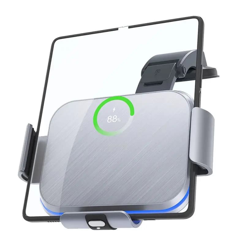 Durable Folding Phone Car Mount Wireless Charging Dual Coil Wireless Charging Fast Charging Adjustable Size Car Parts
