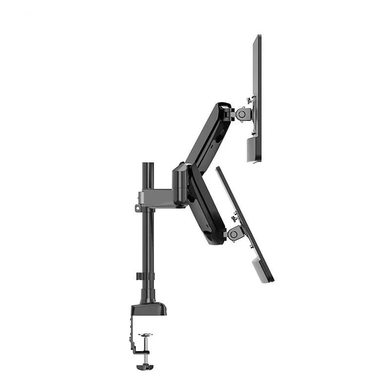 Display desk support, swivel display support