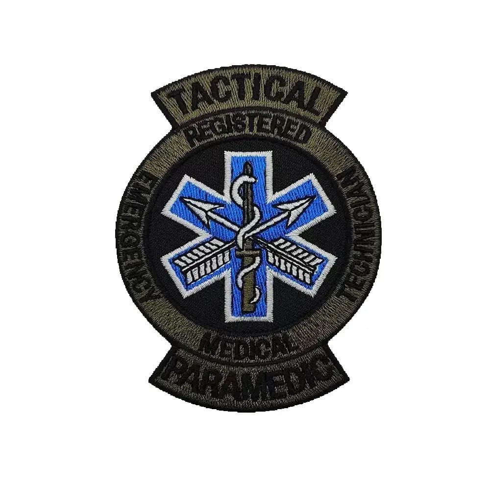 Patch Ricamata Tattica per Paramedici, Distintivo di Morale per Tecnici Medici d'Emergenza, con Velcro, per Gilet di Pronto Soccorso