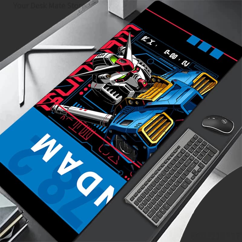 Tappetino per Mouse Meccanico Warrior RX-78-2 G-Gundam Professionale per eSports, Tappetino da Scrivania Esteso per Giocatori di PC, Tappetino per Tastiera