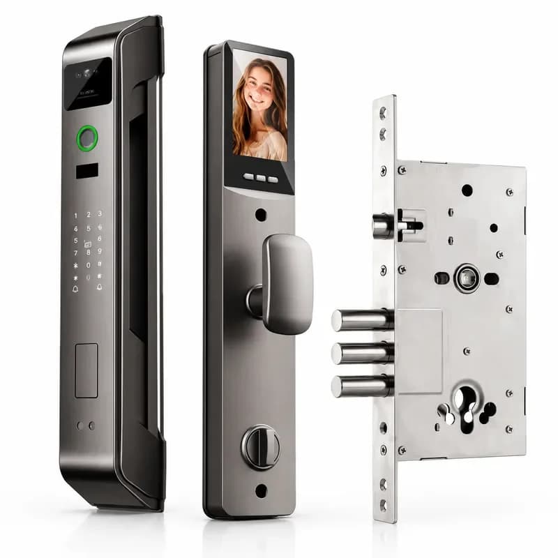 Russian Split 8560 Smart Fingerprint Door Lock with Swipe Card and Facial Recognition Electronic Password Door Lock