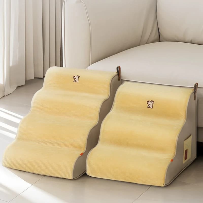 Scale per animali domestici Scaletta per cani e gatti con copertura lavabile rimovibile per piccoli animali domestici anziani Divano letto Divano per cani Rampa per letto per cane