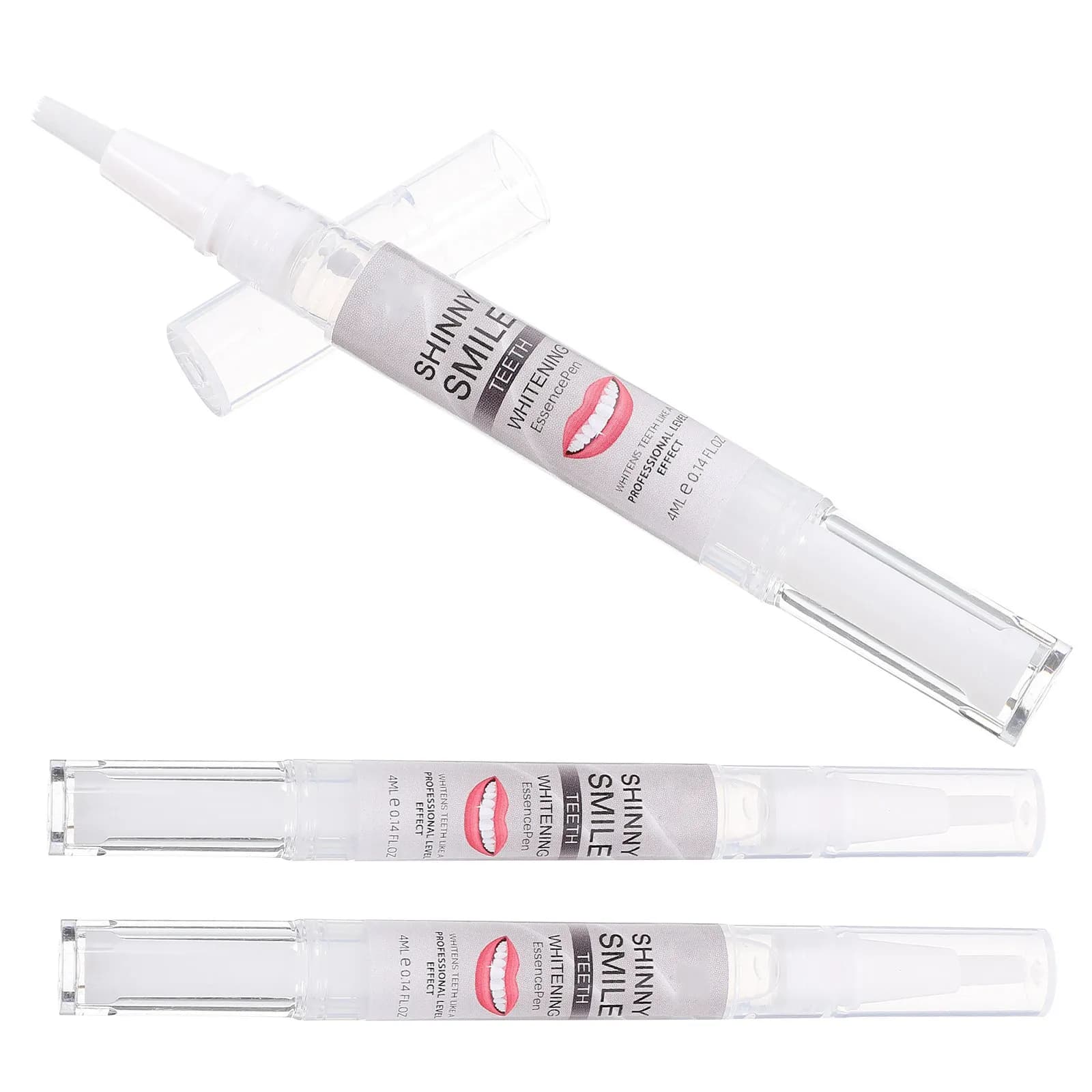 3 piece whitening pen for removing stains on teeth, cleaning tool, portable pen to refresh breath, gentle formula for everyday use