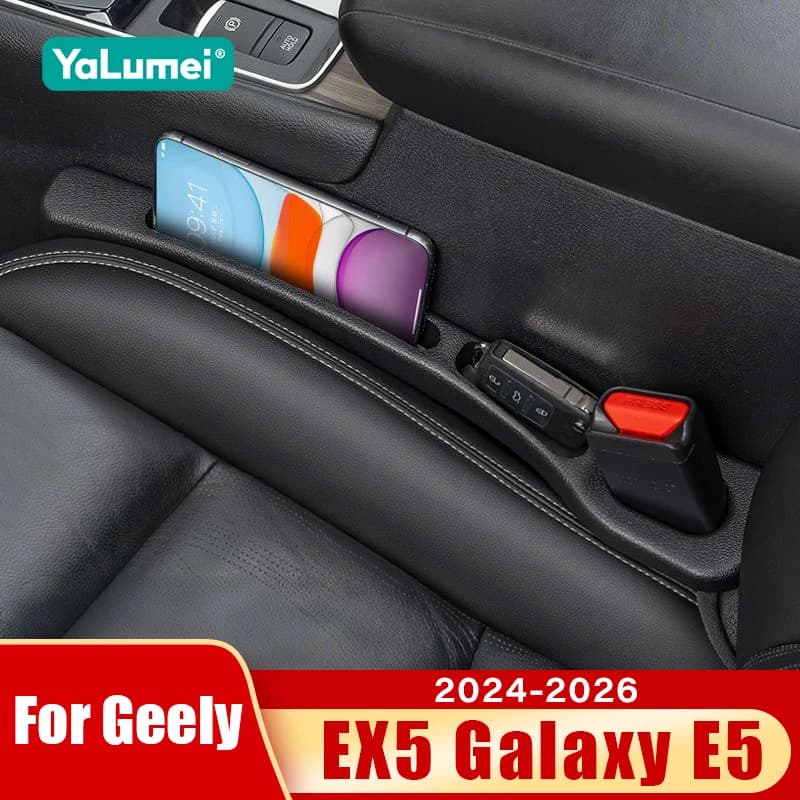 Per Geely EX5 Galaxy E5 2024 2025 2026 2PCS Seggiolino Auto Universale Strisce A Prova di Perdite Gap Cucitura Laterale di Riempimento Accessori di Stoccaggio