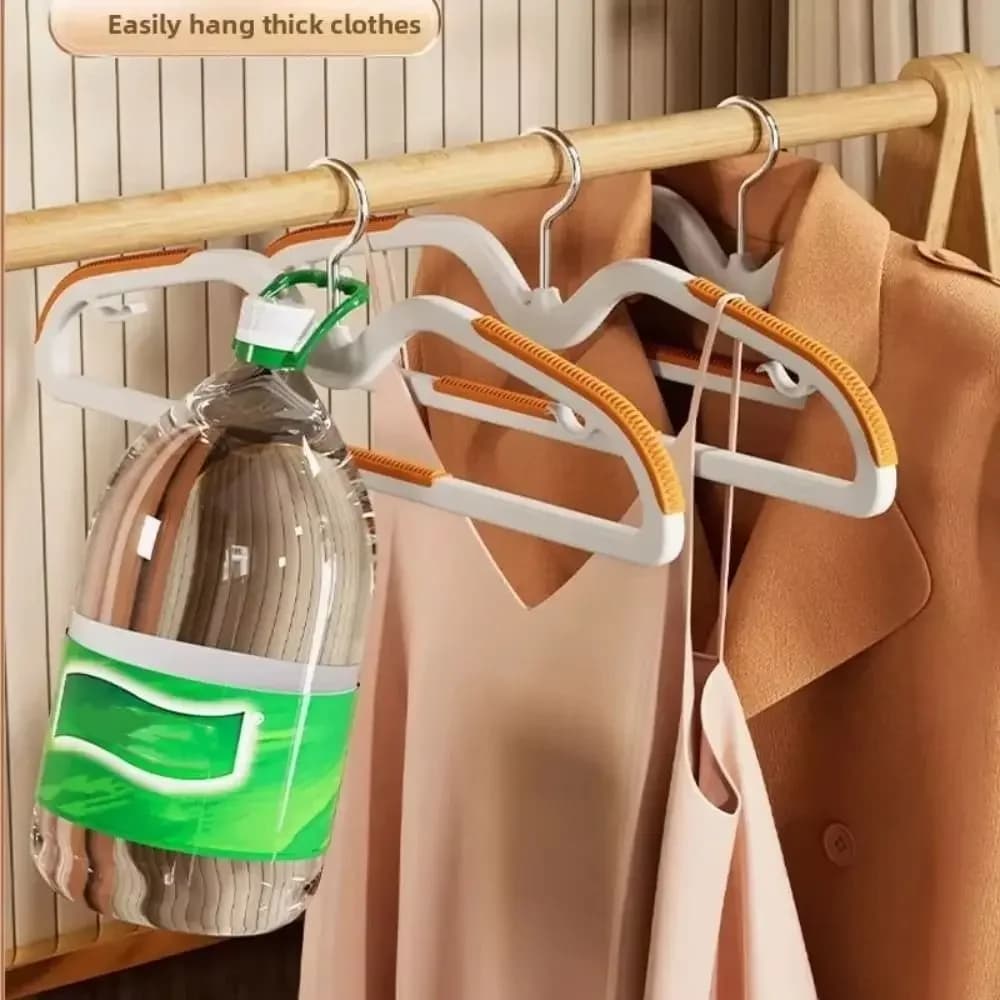 10PCS Set Short Neck Clothes Hanger Narrow Neck Design Saving Space Clothes Rack Closet Storage Anti Slip