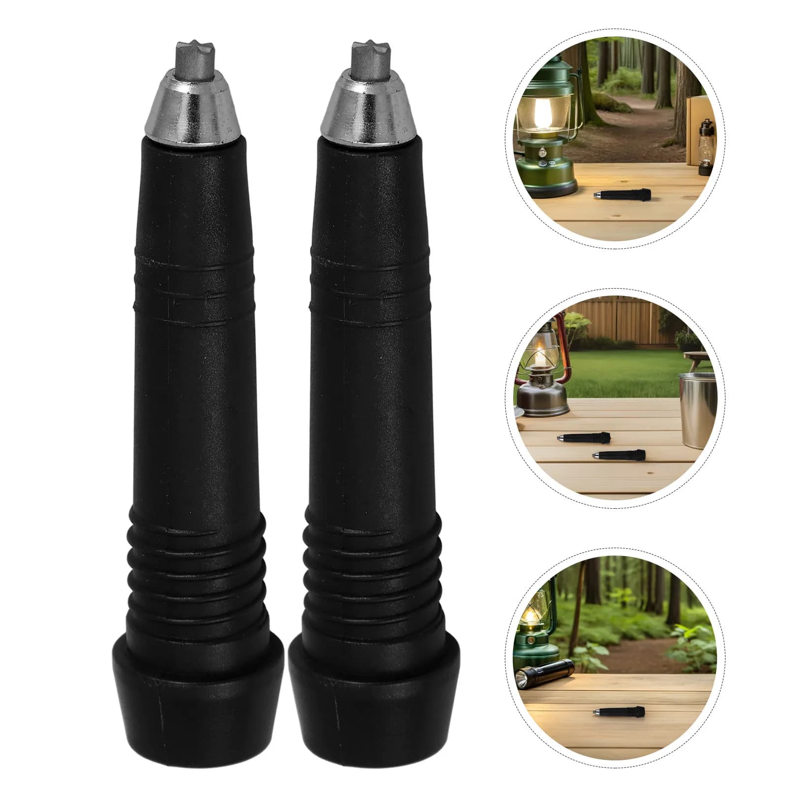 8 Pieces of Tungsten Steel Spare Parts for Trekking Sticks, Metallic Tips for Hiking, Mountaineering and Open Adventures