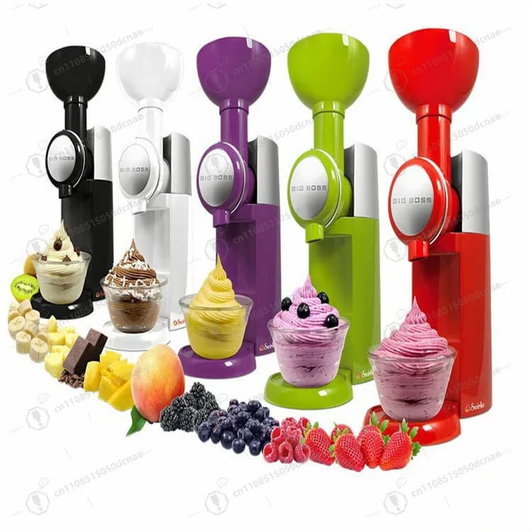 Macchina per gelato alla frutta per uso domestico, macchina per gelato fatta in casa, frullatore
