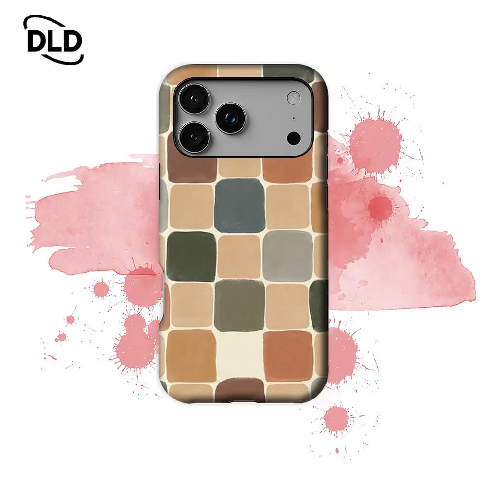 Warm Tile Phone Case For Magnetic Phone Case for IPhone 17 16 15 14 13 Pro Max Plus Single Double-layer tough Case