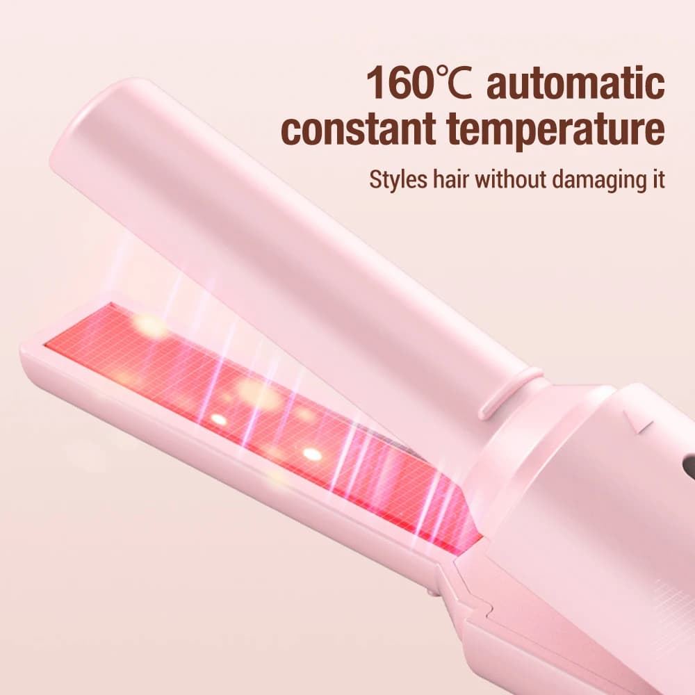 Ceramic Hair Plate for Women Styling Tool for Double Use for Leasing and curling