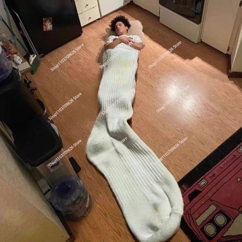 Creative socks shape quilt sleeping bag for adults autumn and winter thickened protection from cold increased camping outdoor cold