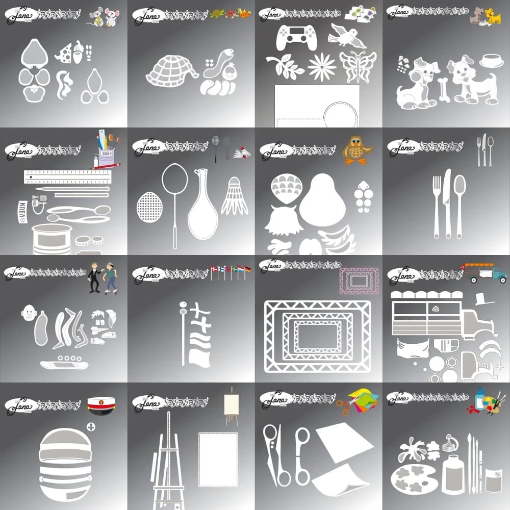 Piggy Craft metal cutting dies cut die mold Various series decoration Scrapbook paper craft knife mold blade punch stencils dies