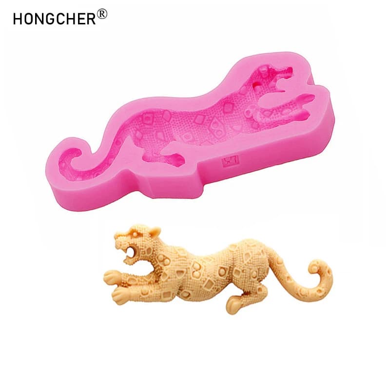 Orecchini leopardati Collana con ciondolo Accessori per gioielli in resina Stampo antigoccia Torta al cioccolato fai da te Decorazione dessert Stampi in silicone