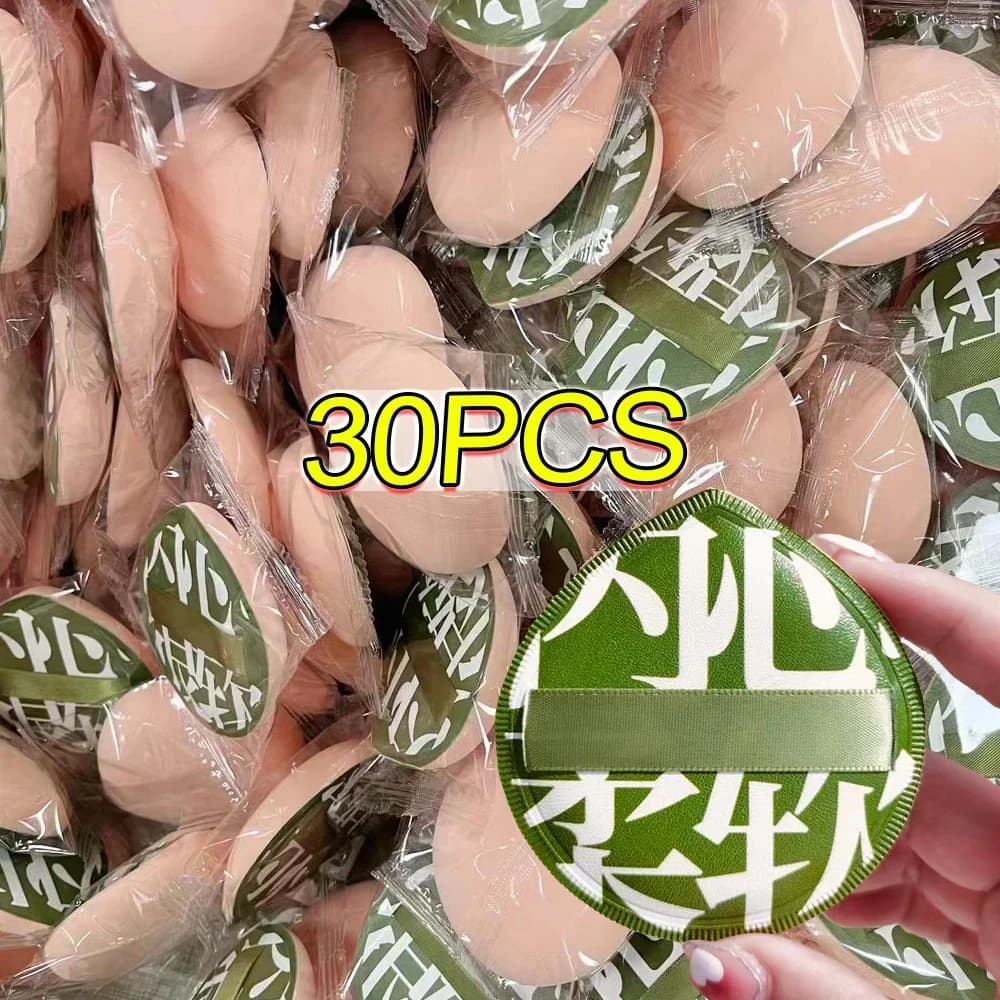 30 pieces large size cosmetics super often concealer foundation sponge pillows use dry and wet face beauty make-up soft tools L-XL