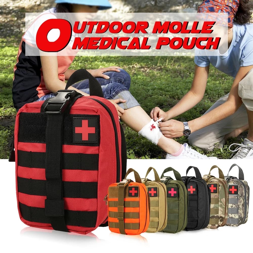 Outdoor Bag Survival Pouch Outdoor Medical Box Large Size SOS Bag Outdoor First Aid Bag Medical Kit Bag Molle EMT Emergency