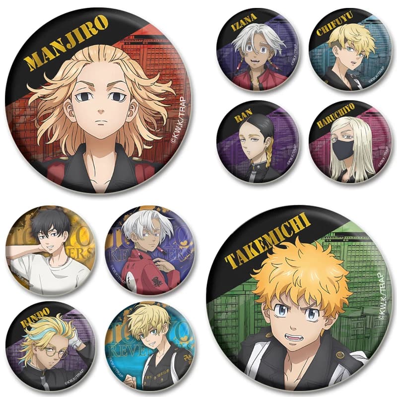 Comic Badge about Manjiro Sano Exquisite Cute Brooches Handmade Creative Enamel Pins for Clothes Backpack Jewelry Accessories