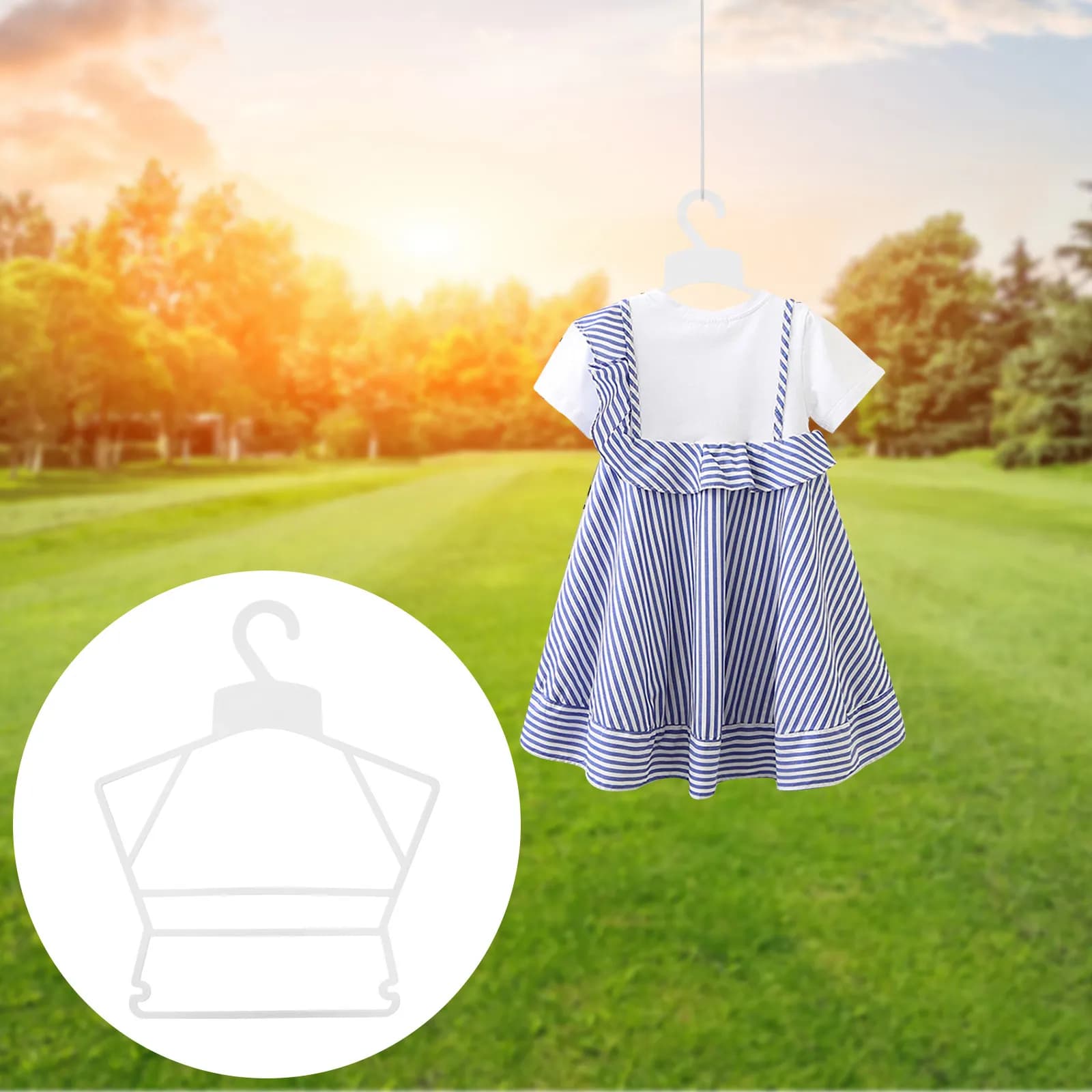10 plastic clothes racks anti-slip space for drying and organizing the wardrobe