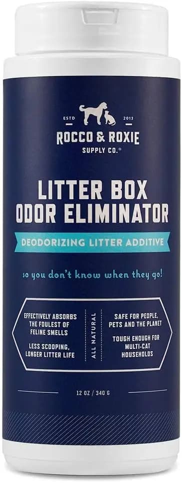 Eliminatore di Odori Naturale per Lettiere per Gatti, Deodorante per Urina e Controllo degli Odori, Sicuro per Gattini, 12 oz