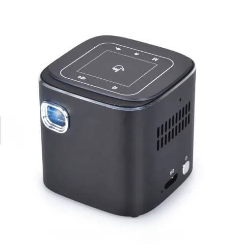 Proiettore mini cubo portatile S12 di fabbrica con batteria WiFi Android Bt Tasca per smartphone wireless 1080p per viaggi