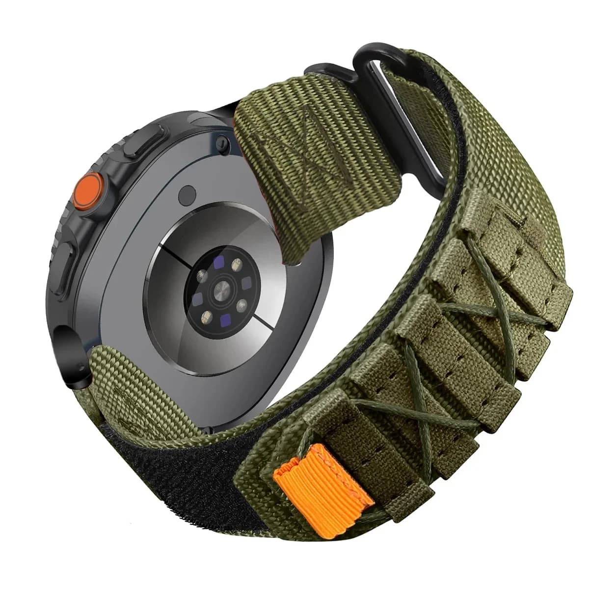 Cinturino in nylon senza spazi vuoti per Samsung Galaxy Watch 7 Ultra 47mm Bracciale sportivo con cinturino Quick Fit per cinturino Galaxy Watch Ultra 47mm