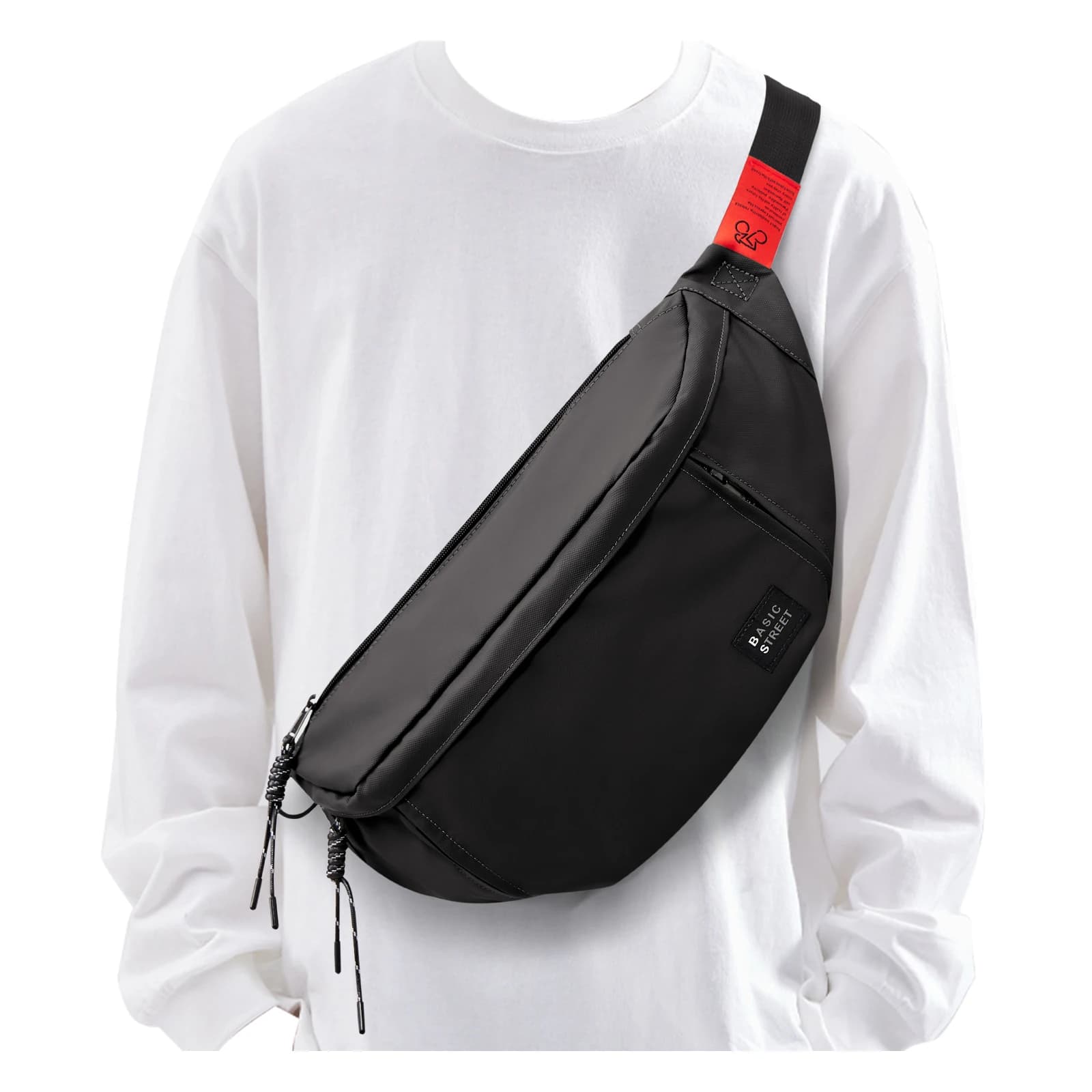 Shoulder Bags for Men, Anti-theft Shoulder Bag, Shoulder Bag with Adjustable Shoulder Strap, Casual Backpack for Running Sport Cycling