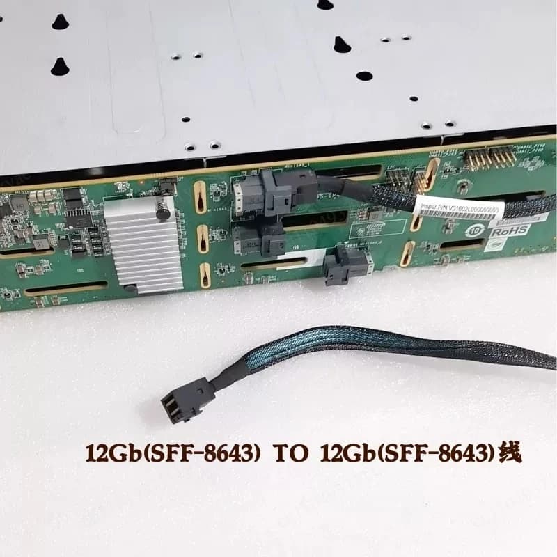 12 Bay 3.5'' HDD Cage Hot Swap 12Gbps SAS SATA Hard Drive Tray Rack NAS Storage Expansion