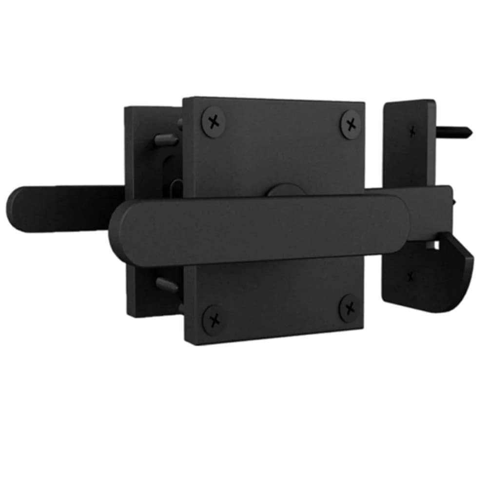 Serratura per porta da giardino Chiusura a doppia faccia Chiusura sicura per la sicurezza Applicazione versatile Serratura per porta Scatola interna 19 * 14 * 6 cm