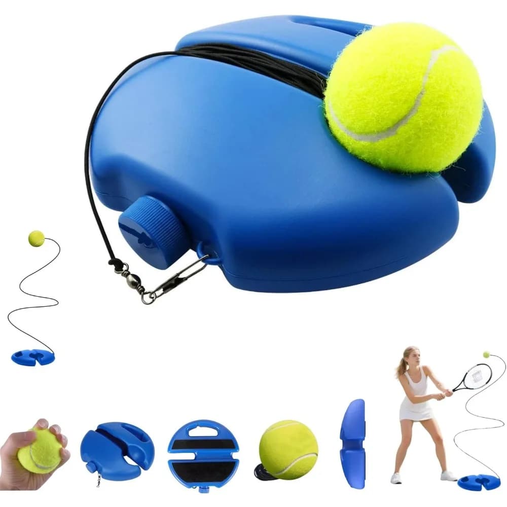 Base per Allenamento Tennis, Set Attrezzatura per Allenamento Tennis, Palla da Tennis con Corda, Palla Rimbalzante per Allenamento Tennis