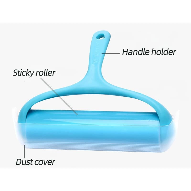 Cloth Sticking Roller Reusable Silicone Dust Removal Drum for Cleaning Hair and Debris on Clothes Carpets Sofas and Beds