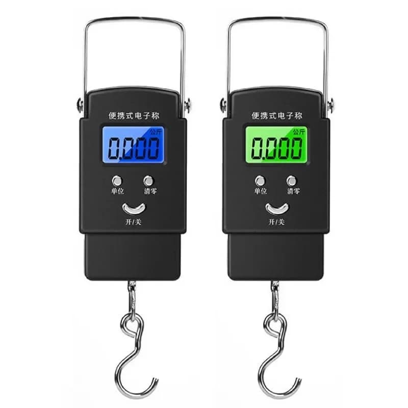 1Pc 50kg Portable Digital Hanging Scale, Mini Handheld Luggage Scale for Express Delivery, Fishing, Household Use