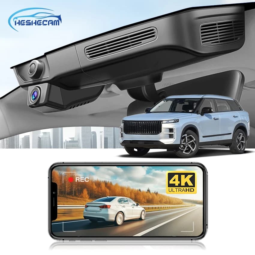 4K UHD Plug and Play WIFi Videoregistratore per auto DVR per Chery Explore 06 Jaecoo J7 phev 2025 2024 2023, HESHECAM OEM Dash cam