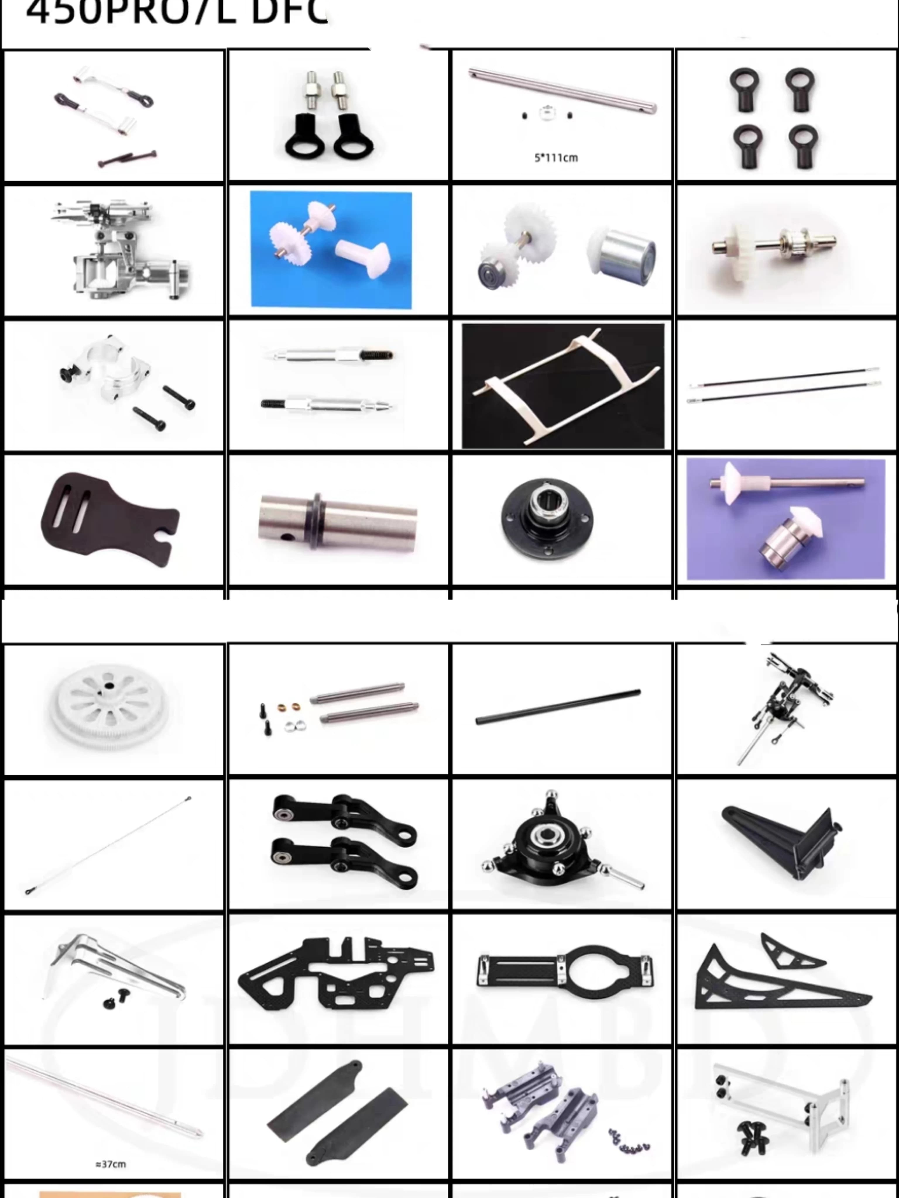 Accessori di ricambio per kit elicottero RC Hobby 450 Pro DFC fai-da-te - Parti e accessori per la costruzione di modelli