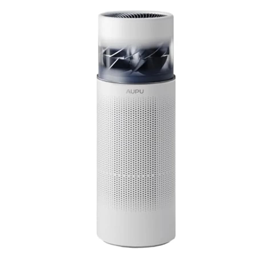 Purificatore d'Aria 2 in 1 con Umidificatore per Grandi Ambienti, Filtro HEPA Bianco, Combo Purificatore e Umidificatore per Rimuovere Odori di Animali e Fumo