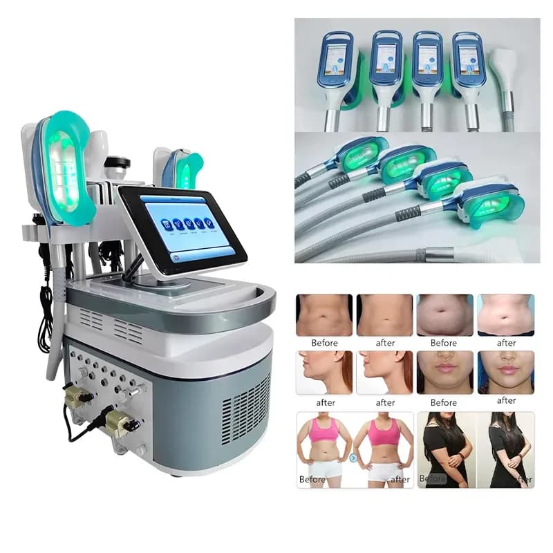 Portable 360 Cooling Sculpture Body Slimming Machine Weight Loss Fat Freezing 3 In 1 Cellulite Removal Vacuum Cavitation Machine