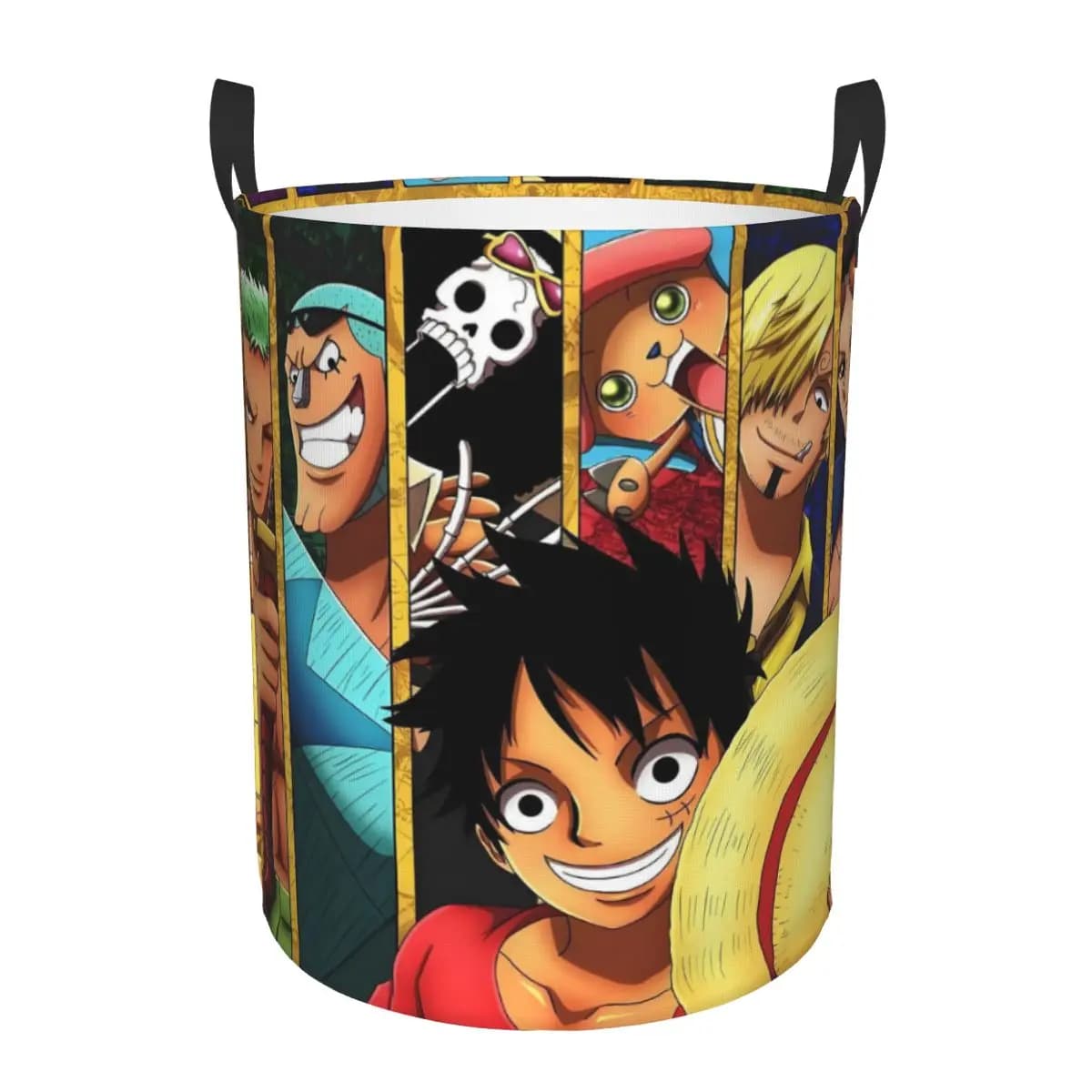Cesto per Bucato Pieghevole One Piece, Ispirato al Manga Giapponese, per Conservazione Vestiti