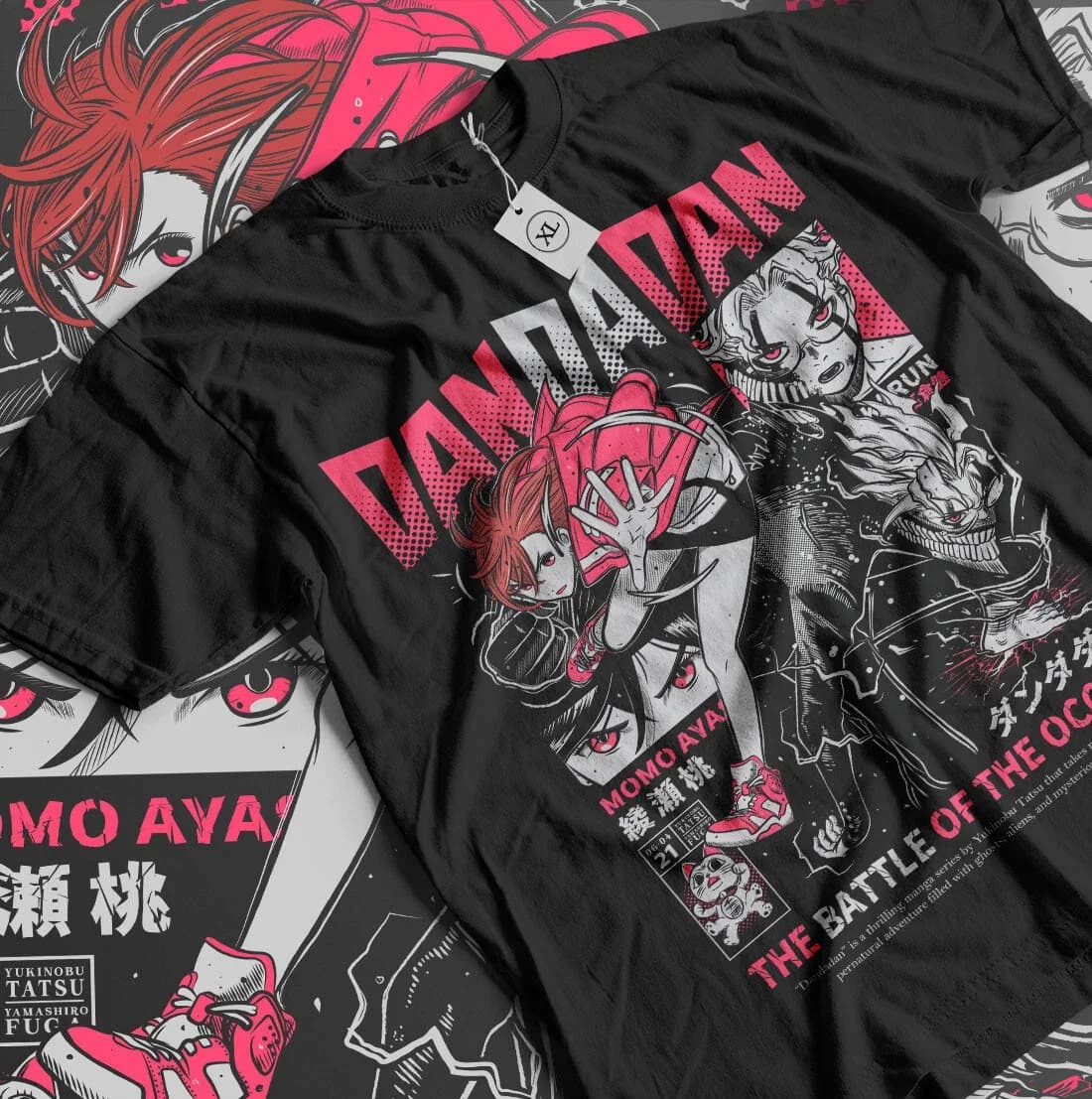 T-shirt Dandadan Okarun, Okarun Momo Ayase - Simpatico regalo ispirato al cartone animato giapponese, maglietta comoda e traspirante Y2k Ins