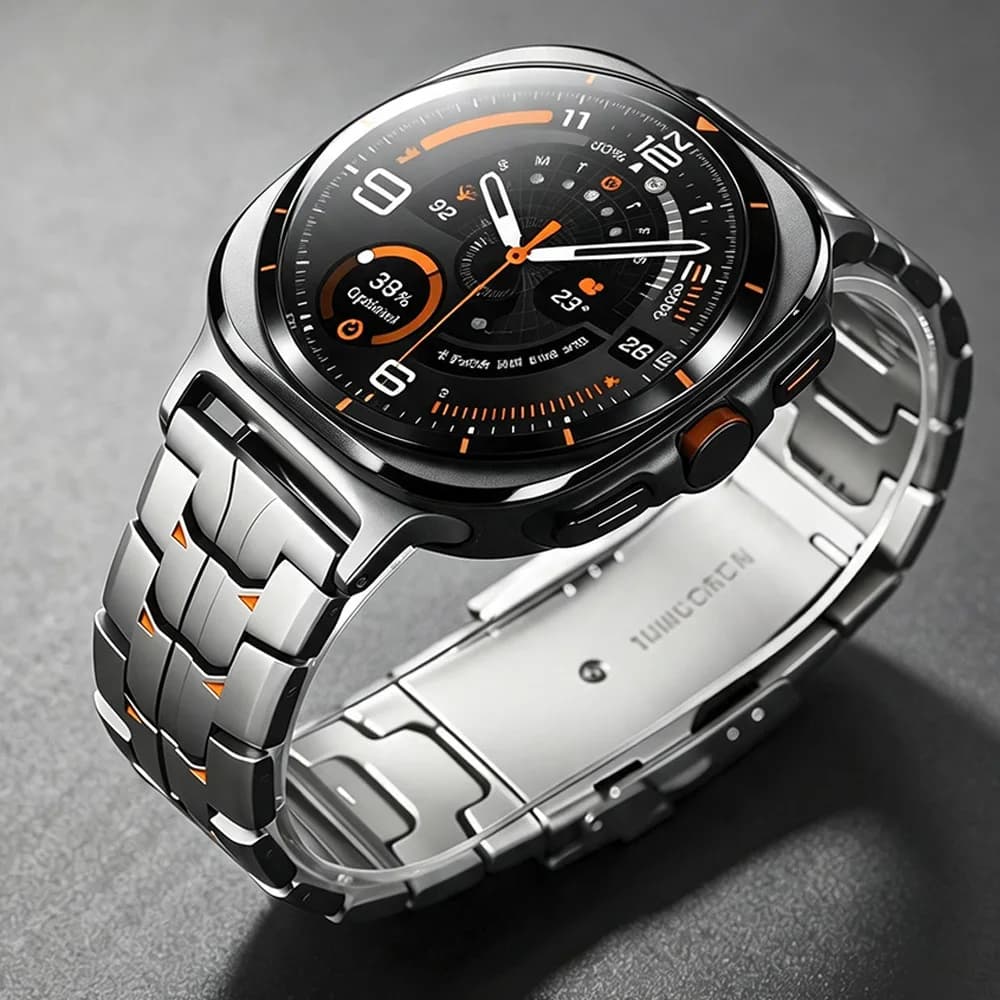 Metal Strap for Samsung Galaxy Watch 9/8/8 Classic 40/44/46mm Stainless Steel Band for Galaxy Ultra2 47mm Smartwatch Accessories