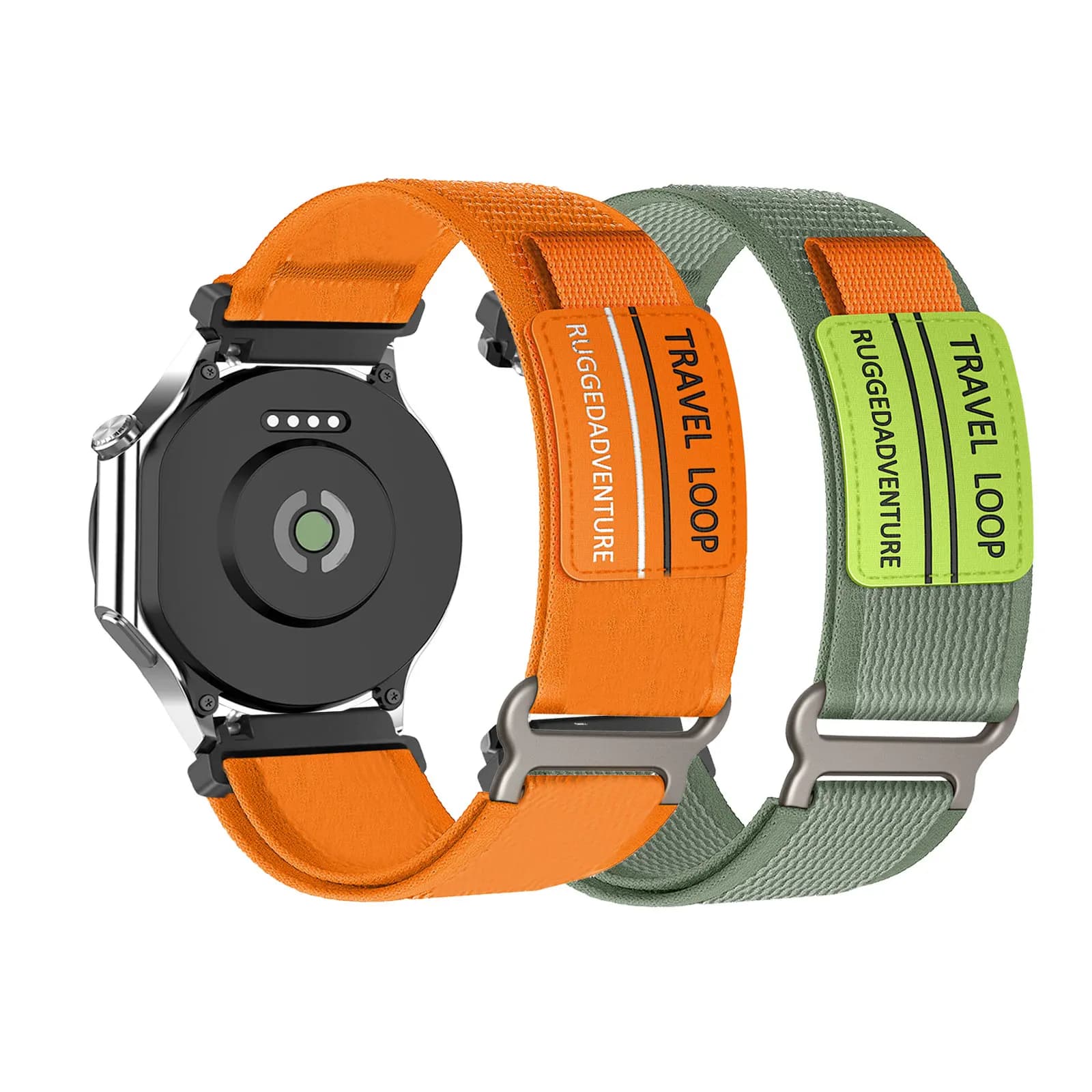 2 fascette in nylon con velcro per cinturino OPPO Watch X/X2