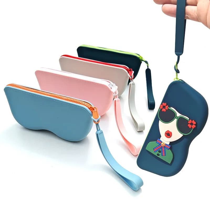 Silicone Glass Case, Portable Sunglasses Bag, Eyewear Box, Silicone Glass Case