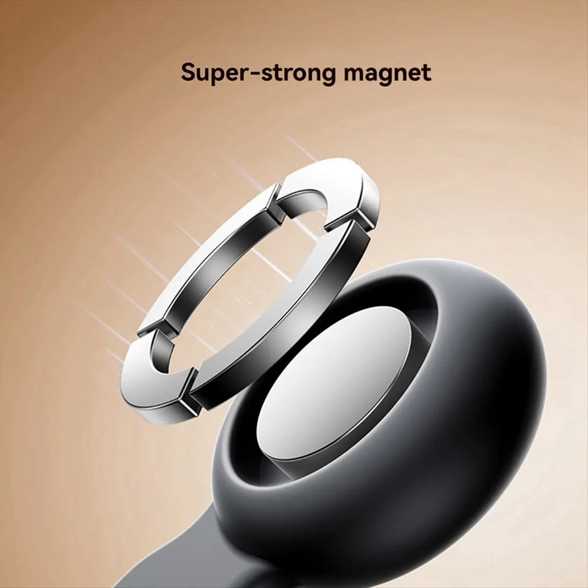 M85K 6PCS Fascette magnetiche per la gestione dei cavi Organizzatore di cavi Supporto per cavi Cinghie per organizer con gancio regolabile per la casa Nero