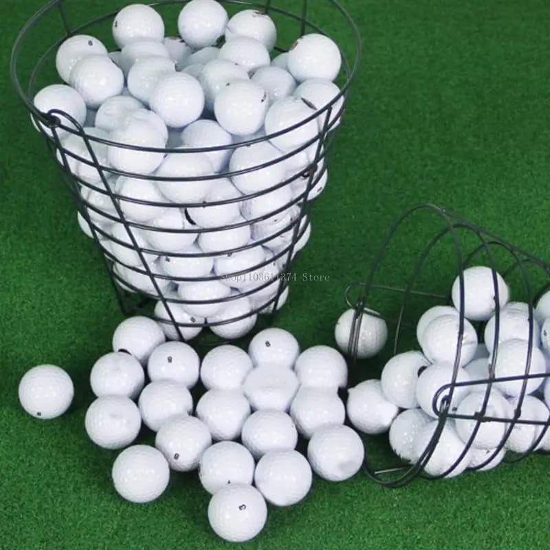 Cestino raccogli palline da golf in filo acciaio per facile trasporto e allenamento efficiente