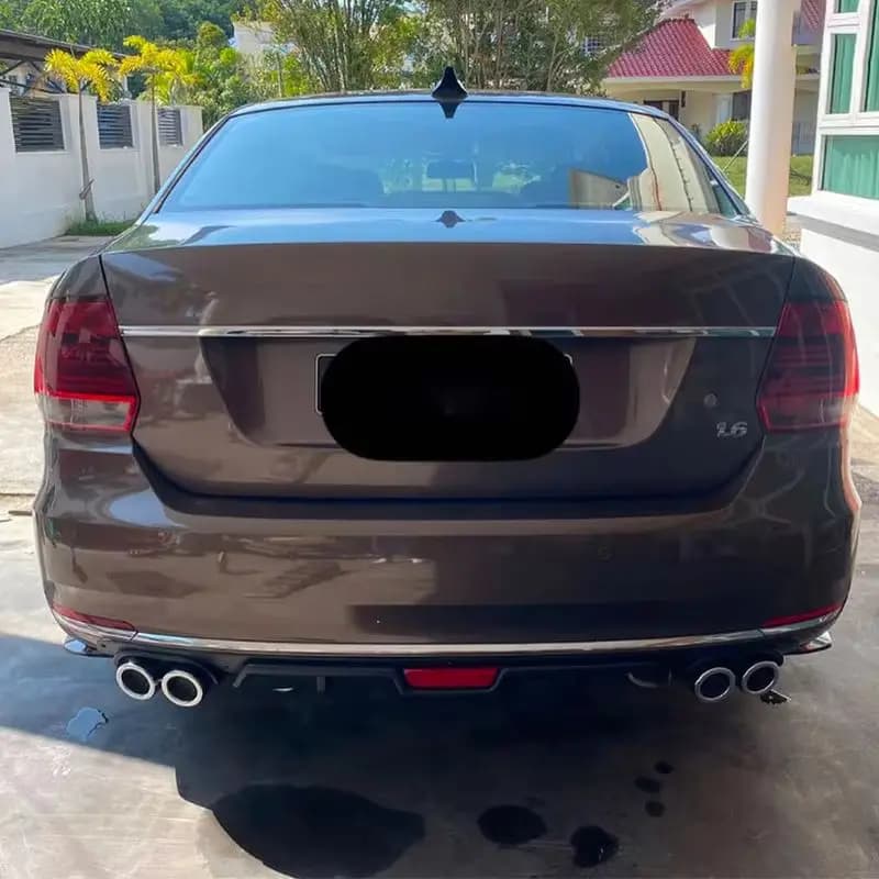 For VW Wind 2010-2022 Year Disposable Rear Bumpers Lip Splitter Spoiler Discharge Tube Body Kit Accessories