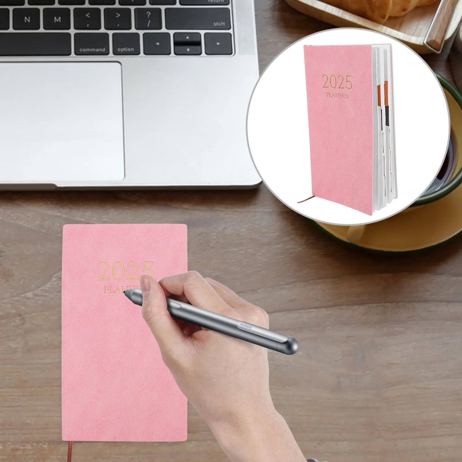 A6 English Daily Planner 2025 Monthly Index Minimalist Schedule Organizer Academic Agenda Notebook Home Office Planner Journal