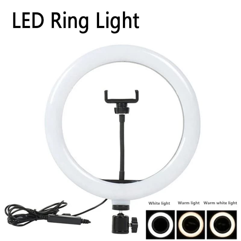 16/26/33 centimetri Selfie Anello di Luce Fotografia di Riempimento di Illuminazione Lampada Ad Anello A Led Per La Registrazione Video Del Telefono Trasmissione In Diretta Selfie luce di riempimento