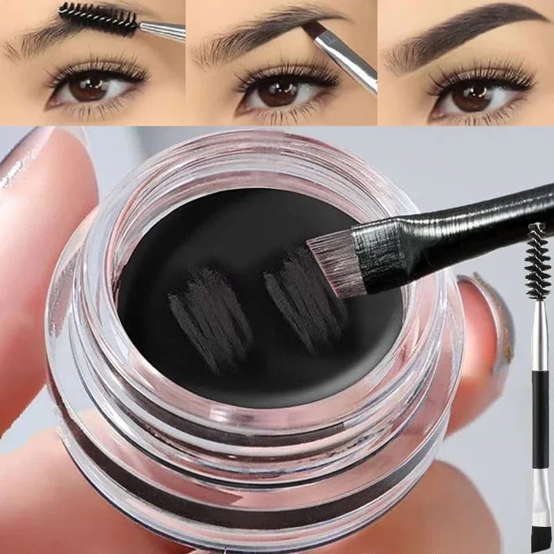 Crema per sopracciglia selvaggia marrone nero opaco 3D Tinta naturale Potenziatori per sopracciglia Gel Cera Impermeabile duraturo Trucco per occhi Strumenti cosmetici