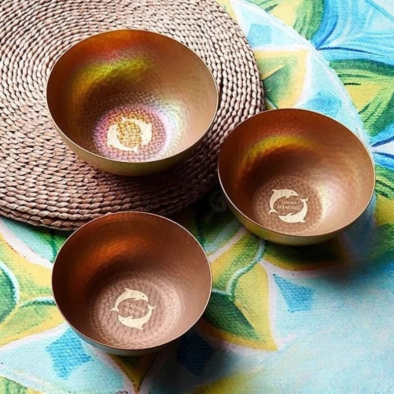 Brass Dolphins Singing Bowls Meditation Mindfulness Singing Bowl Spiritual Relaxation Bowls Sound Therapy Percussion Instruments