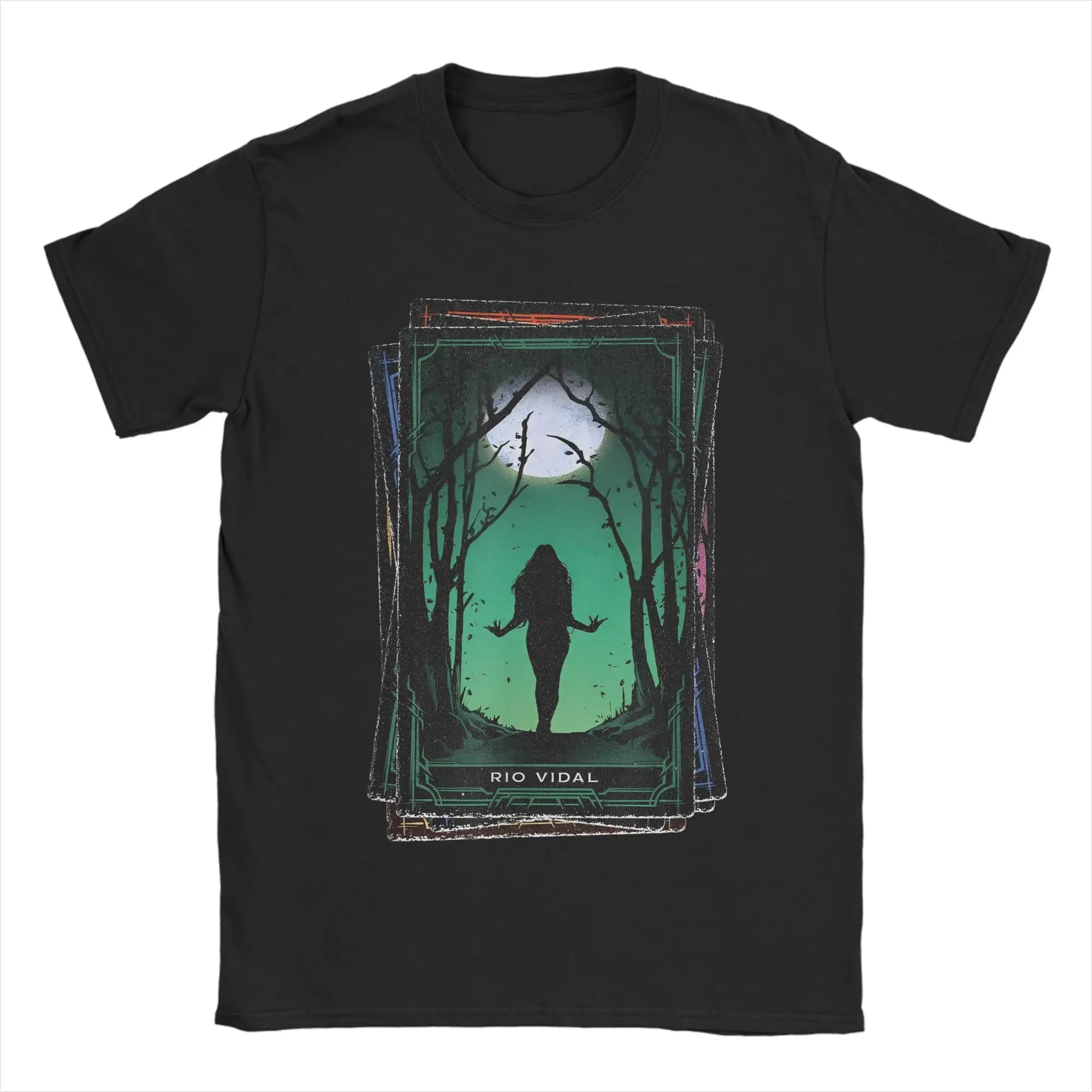 T-shirt da uomo Agatha All Along Rio Vidal Tarot Card, abbigliamento in cotone, magliette uniche a maniche corte con colletto tondo
