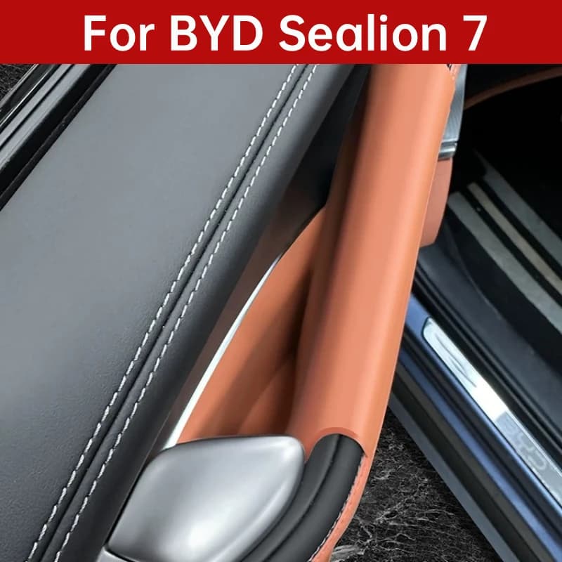 For BYD Sealion 7 EV Door Storage Box Pad Silicone Anti-Slip Mat Interior Decoration Accessories