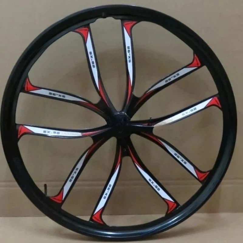Integrated wheels for 24 or 26 inch three bikes, magnesium alloy mountain wheels and ultralight magnesium alloy wheels